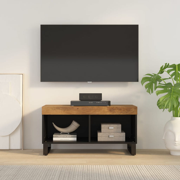 tv-bord 85x33x43,5 cm massivt mangotræ