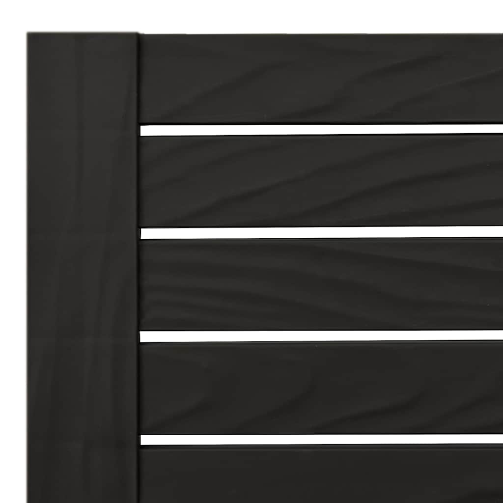 liggestole 2 stk. 155x58x83 cm polypropylen sort