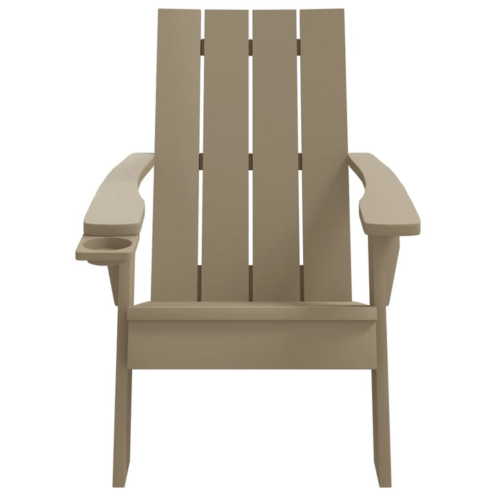 Adirondack-havestol 75x88,5x89,5 cm polypropylen lysebrun
