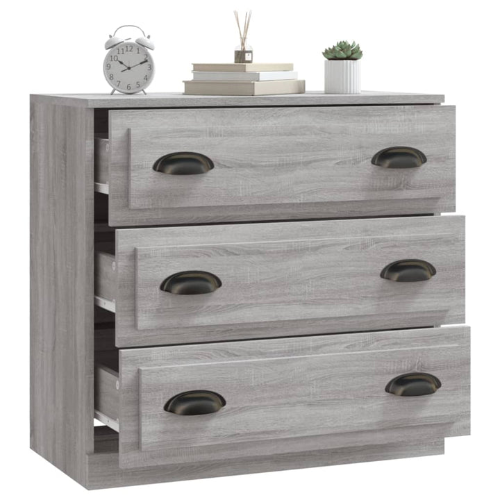 skænk 70x35,5x67,5 cm konstrueret træ grå sonoma-eg