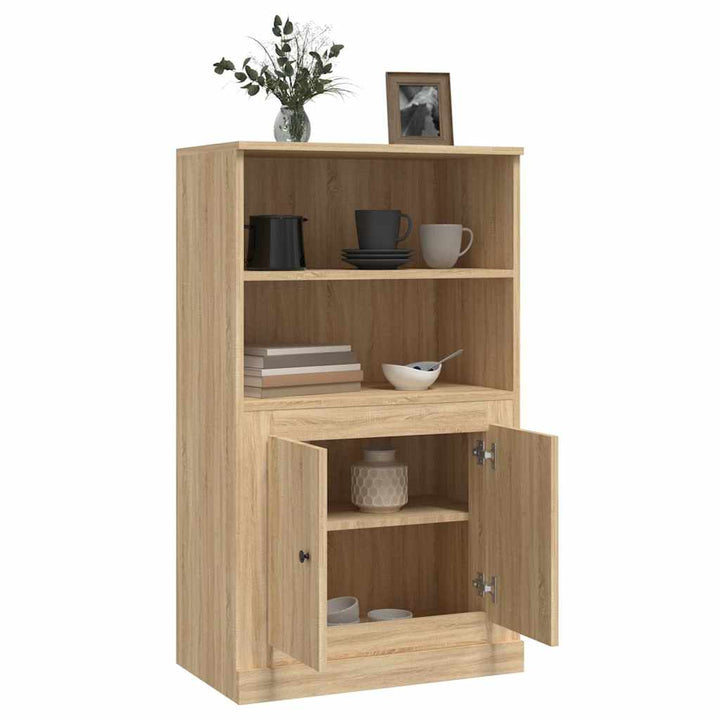 skænk 60x35,5x103,5 cm konstrueret træ sonoma-eg
