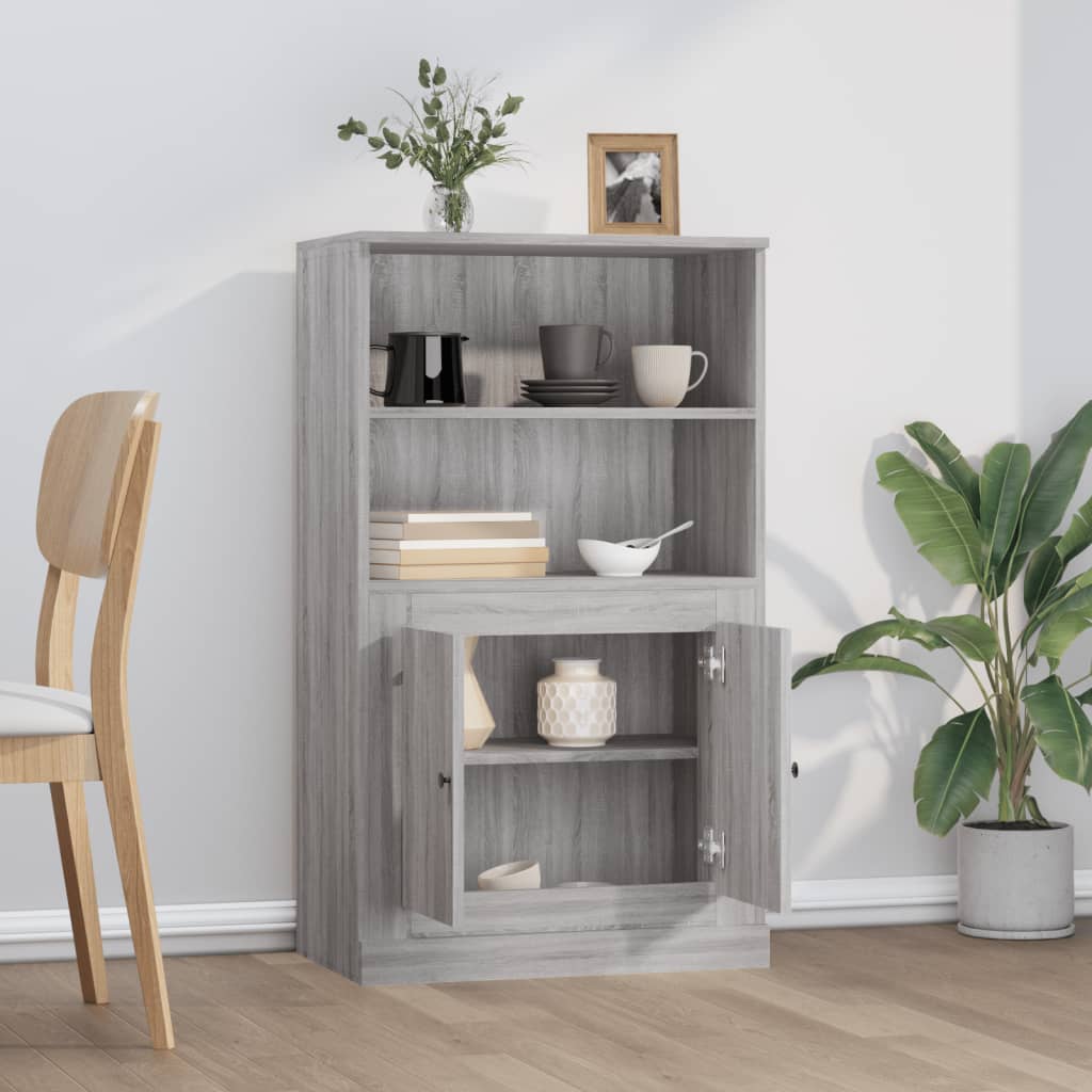 skænk 60x35,5x103,5 cm konstrueret træ grå sonoma-eg