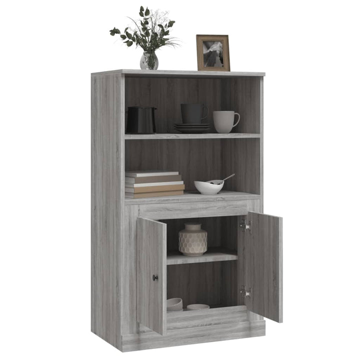 skænk 60x35,5x103,5 cm konstrueret træ grå sonoma-eg