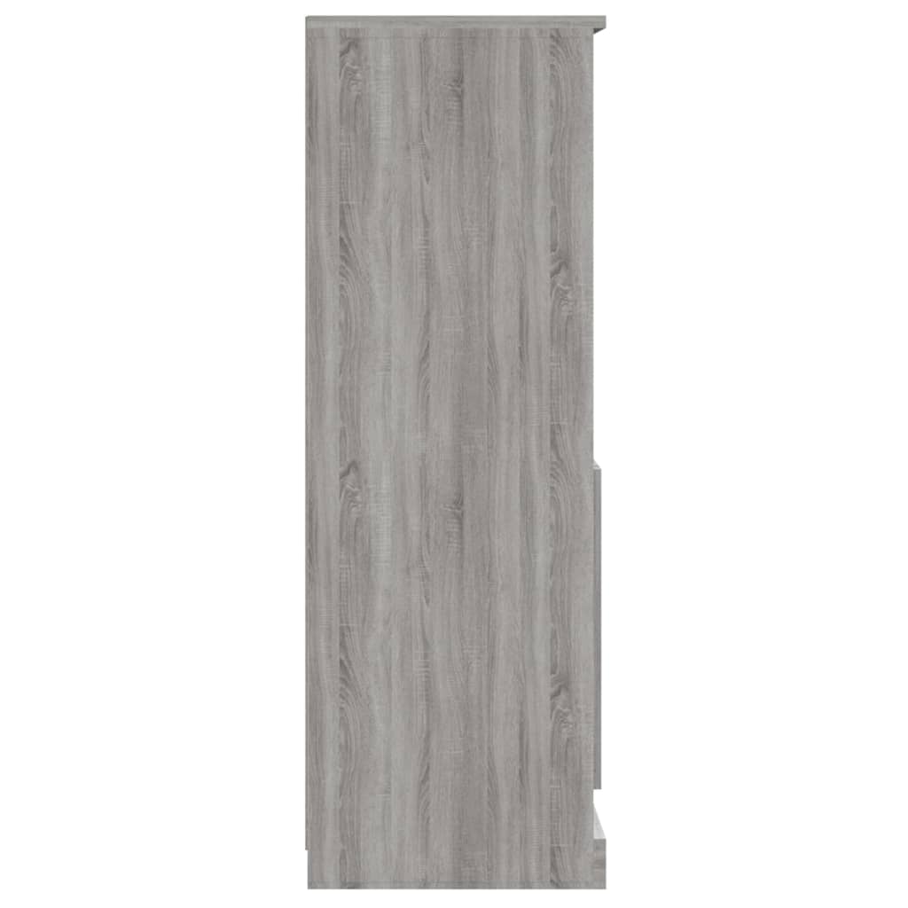 skænk 60x35,5x103,5 cm konstrueret træ grå sonoma-eg