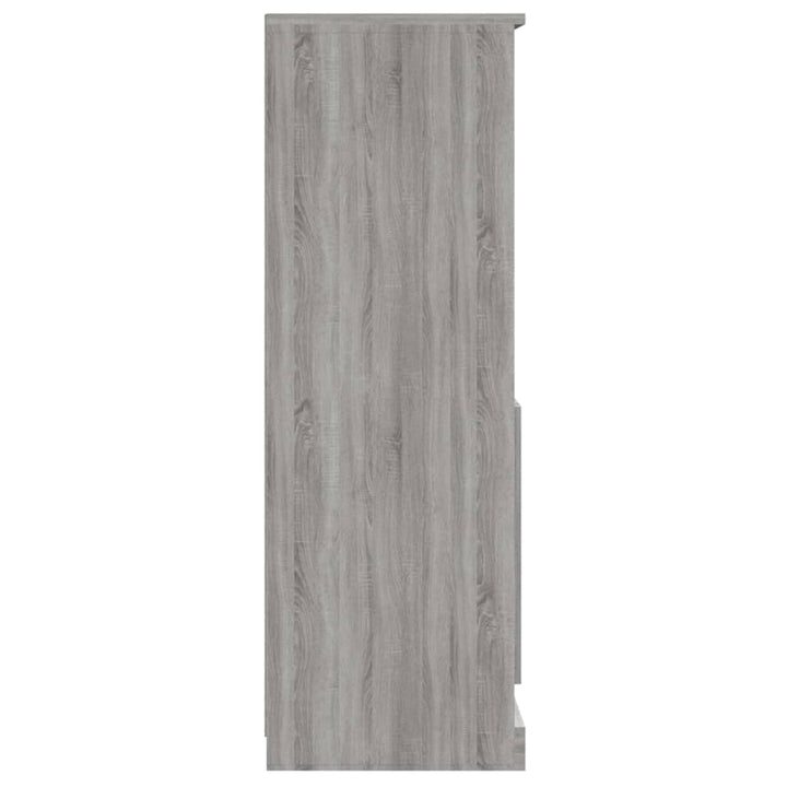 skænk 60x35,5x103,5 cm konstrueret træ grå sonoma-eg