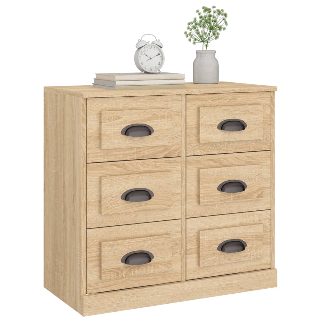 skænk 70x35,5x67,5 cm konstrueret træ sonoma-eg