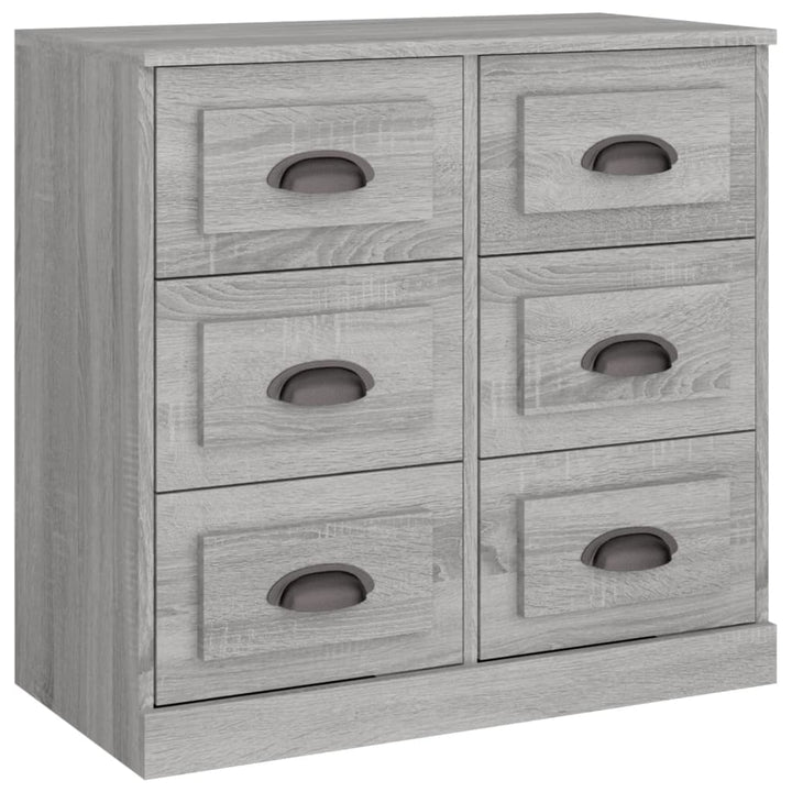 skænk 70x35,5x67,5 cm konstrueret træ grå sonoma-eg