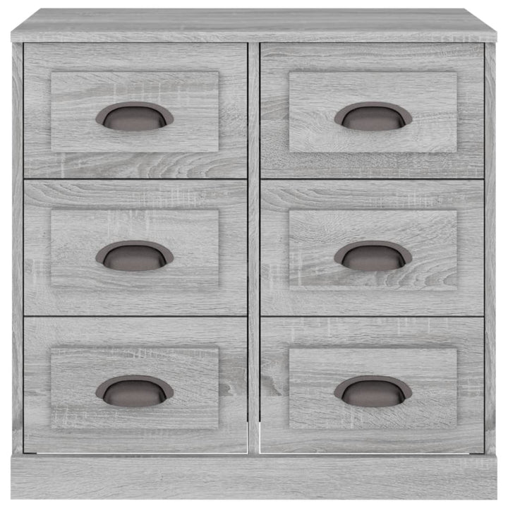 skænk 70x35,5x67,5 cm konstrueret træ grå sonoma-eg