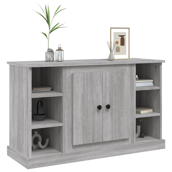 skænk 100x35,5x60 cm konstrueret træ grå sonoma-eg