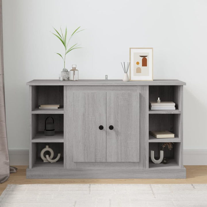 skænk 100x35,5x60 cm konstrueret træ grå sonoma-eg