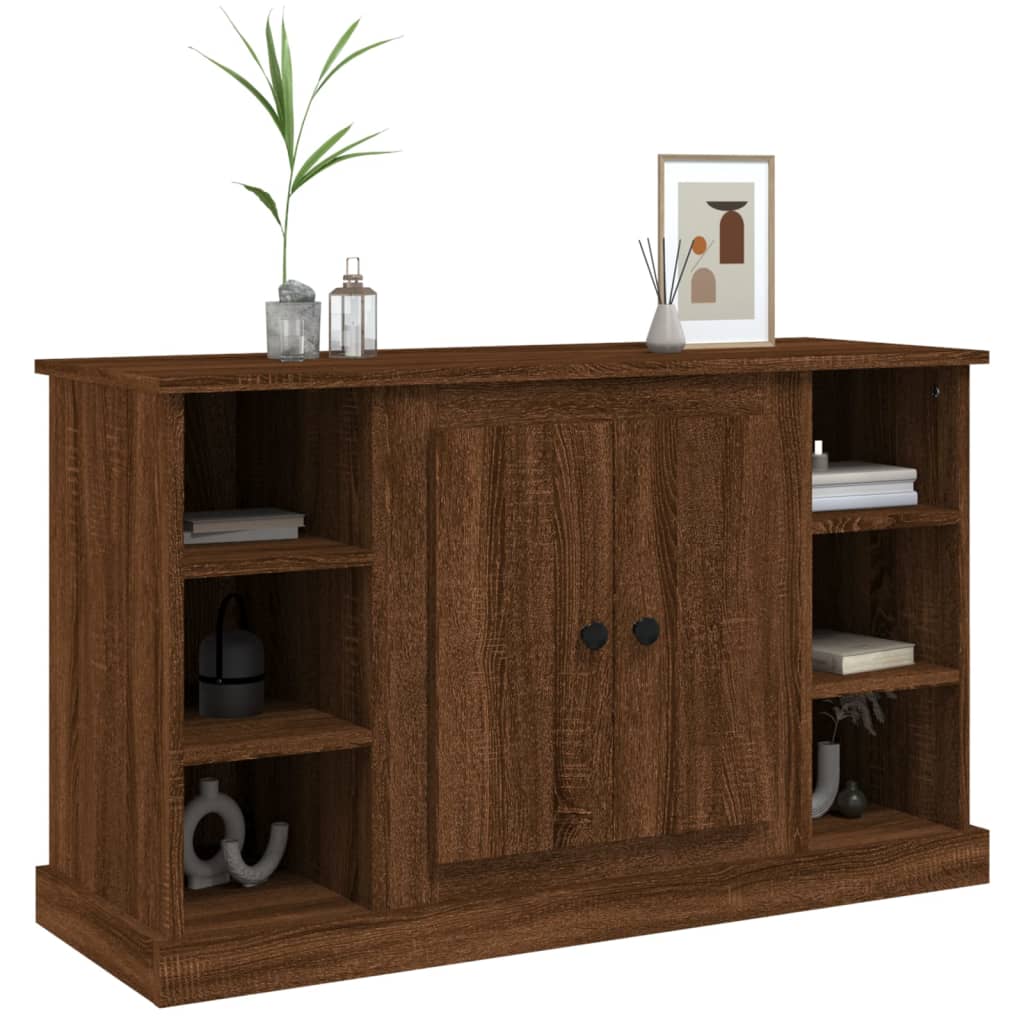 skænk 100x35,5x60 cm konstrueret træ brun egetræsfarve