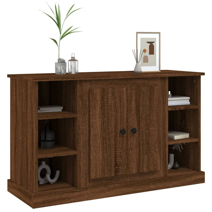 skænk 100x35,5x60 cm konstrueret træ brun egetræsfarve