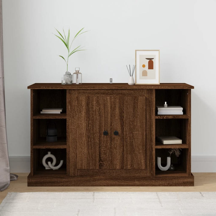 skænk 100x35,5x60 cm konstrueret træ brun egetræsfarve