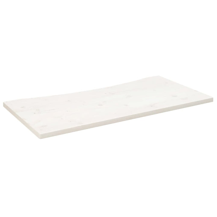 skrivebordsplade 110x60x2,5 cm massivt fyrretræ hvid