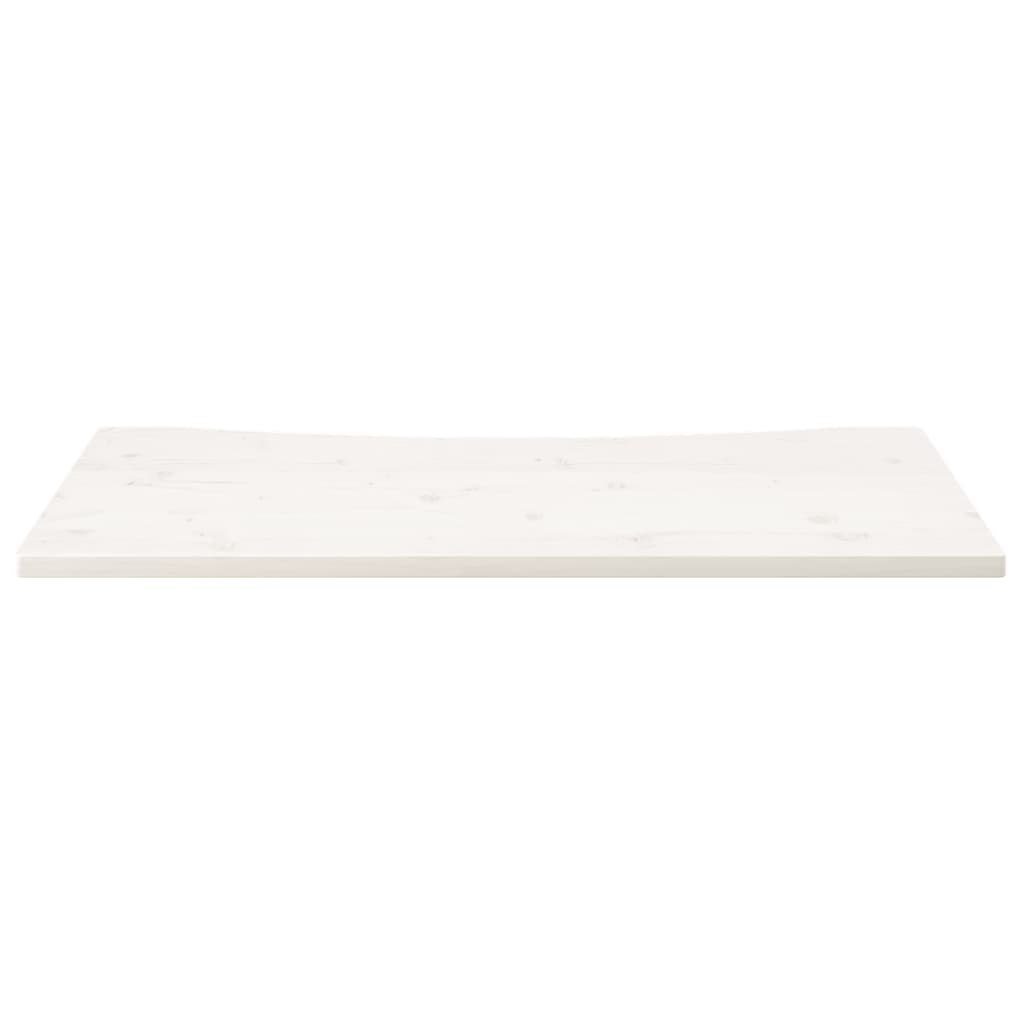 skrivebordsplade 110x60x2,5 cm massivt fyrretræ hvid