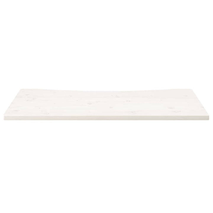 skrivebordsplade 110x60x2,5 cm massivt fyrretræ hvid