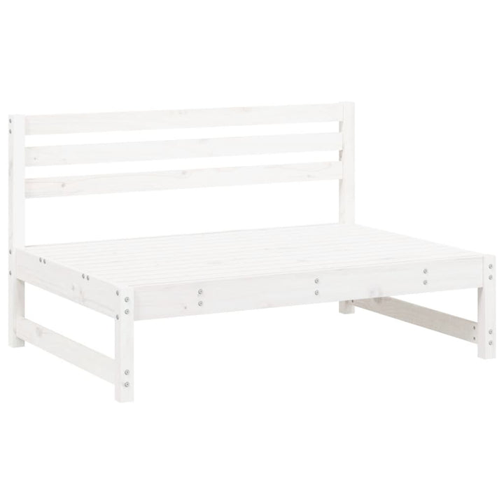 midtermodul til sofa 120x80 cm massivt fyrretræ hvid