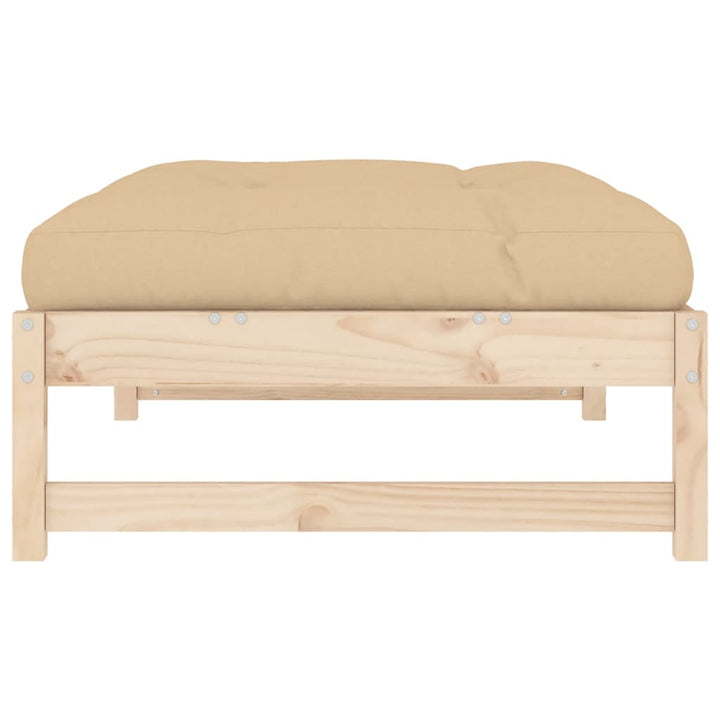 udendørs fodskammel 120x80 cm massivt fyrretræ