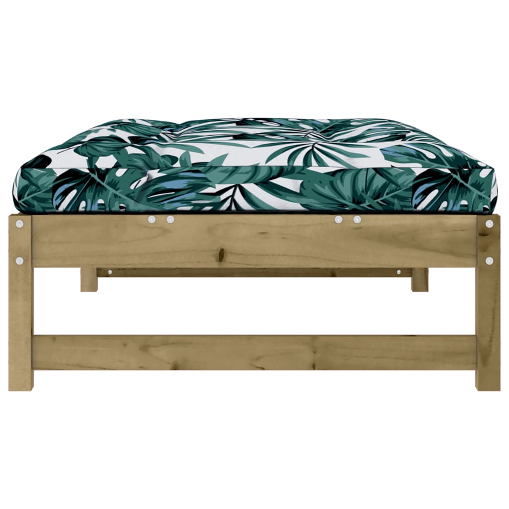 udendørs fodskammel 120x80 cm imprægneret fyrretræ