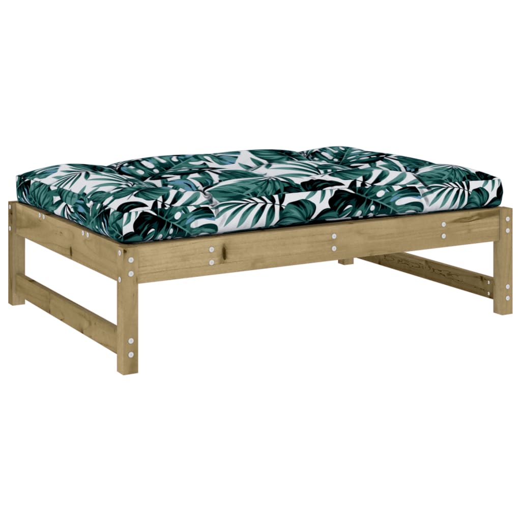 udendørs fodskammel 120x80 cm imprægneret fyrretræ