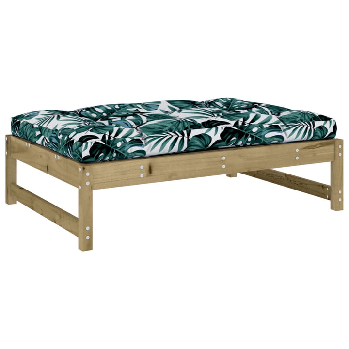 udendørs fodskammel 120x80 cm imprægneret fyrretræ