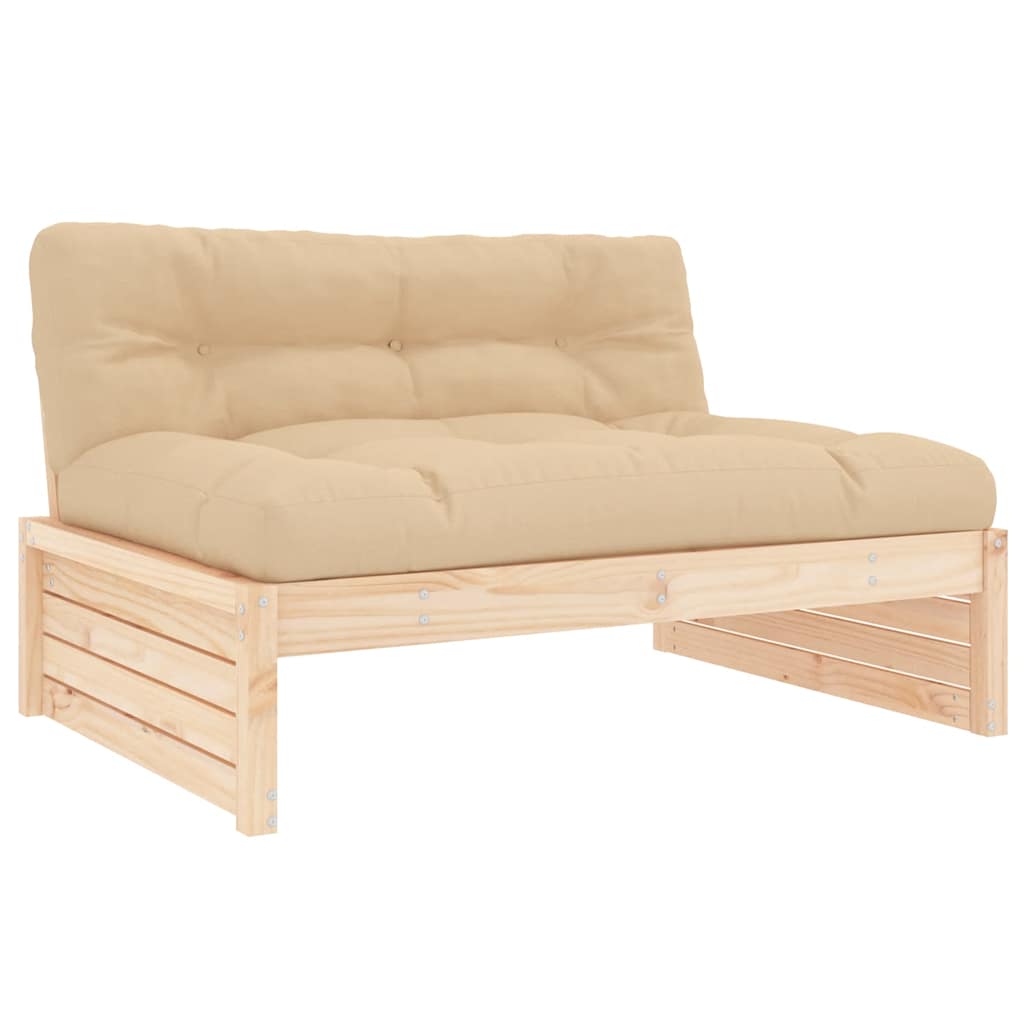 midtermodul til sofa 120x80 cm massivt fyrretræ