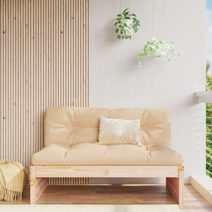midtermodul til sofa 120x80 cm massivt fyrretræ