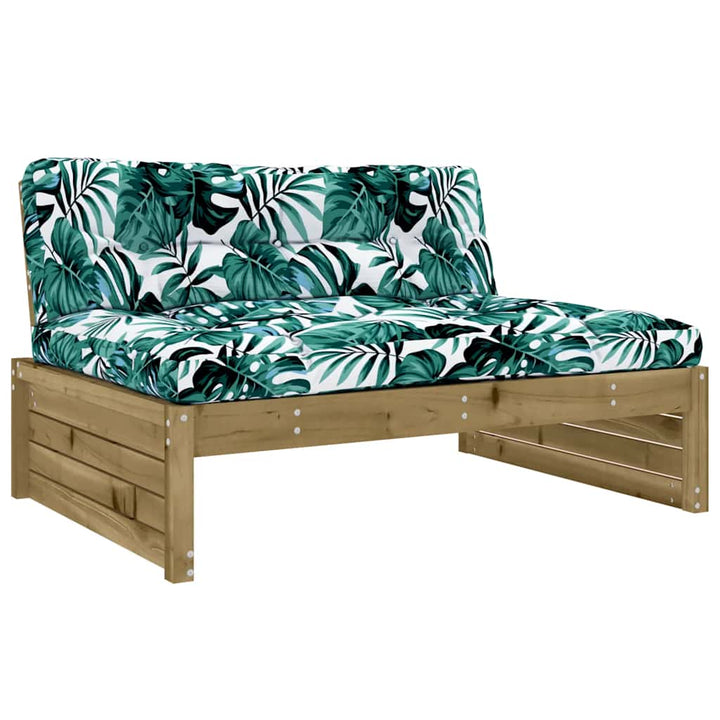 midtermodul til sofa 120x80 cm imprægneret fyrretræ
