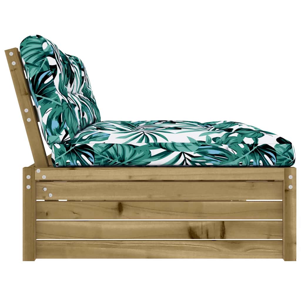 midtermodul til sofa 120x80 cm imprægneret fyrretræ
