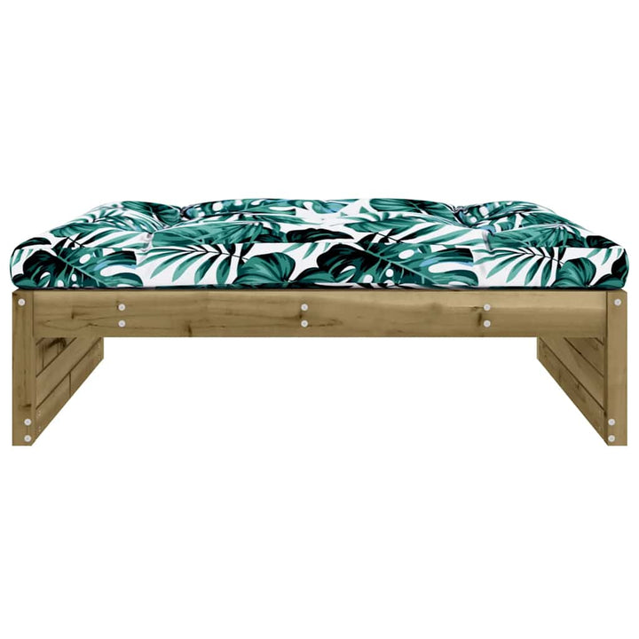 udendørs fodskammel 120x80 cm imprægneret fyrretræ