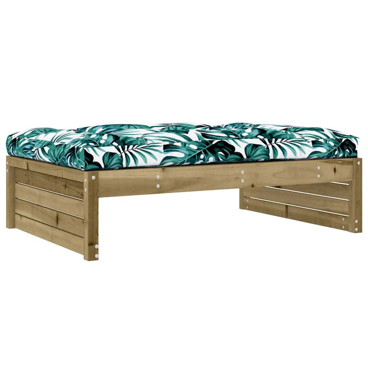 udendørs fodskammel 120x80 cm imprægneret fyrretræ