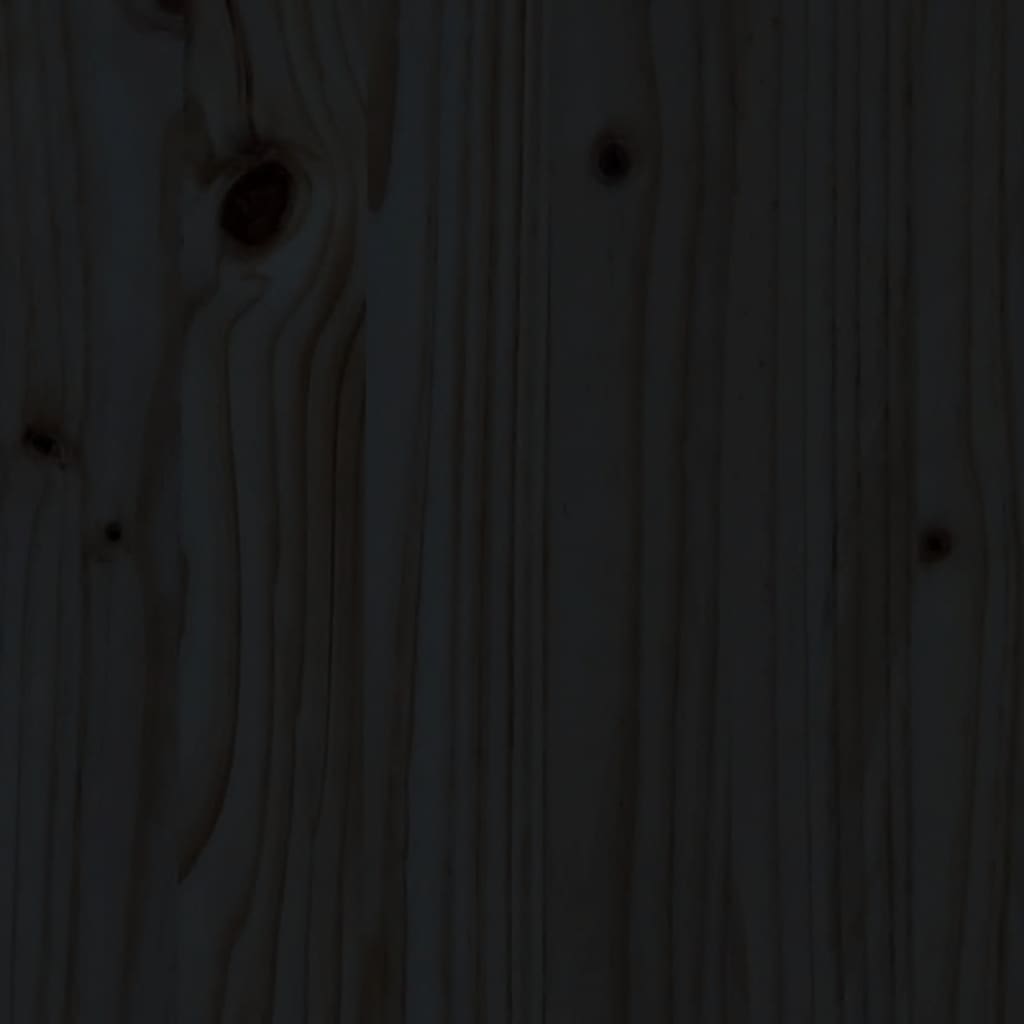 havestole 2 stk. massivt fyrretræ sort