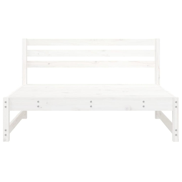 midtermodul til havesofa 120x80 cm massivt fyrretræ hvid
