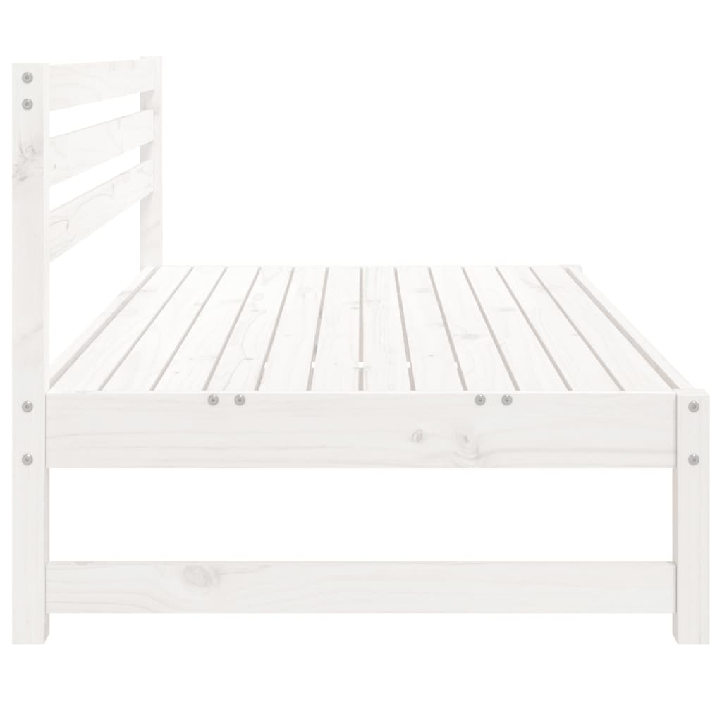 midtermodul til havesofa 120x80 cm massivt fyrretræ hvid