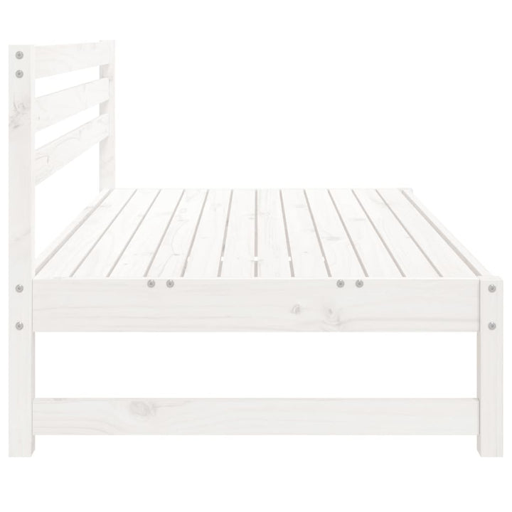 midtermodul til havesofa 120x80 cm massivt fyrretræ hvid