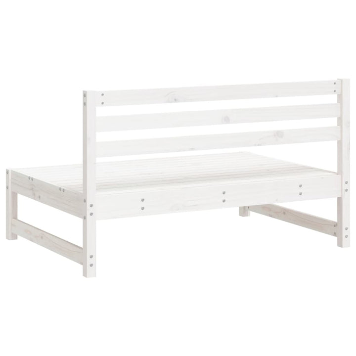 midtermodul til havesofa 120x80 cm massivt fyrretræ hvid