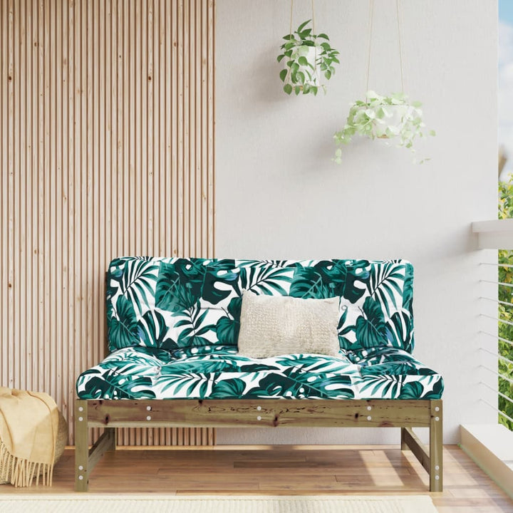 midtermodul til havesofa 120x80 cm imprægneret fyrretræ