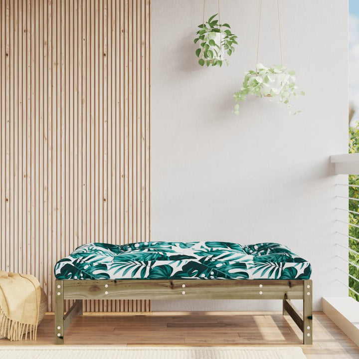 udendørs fodskammel 120x80 cm imprægneret fyrretræ