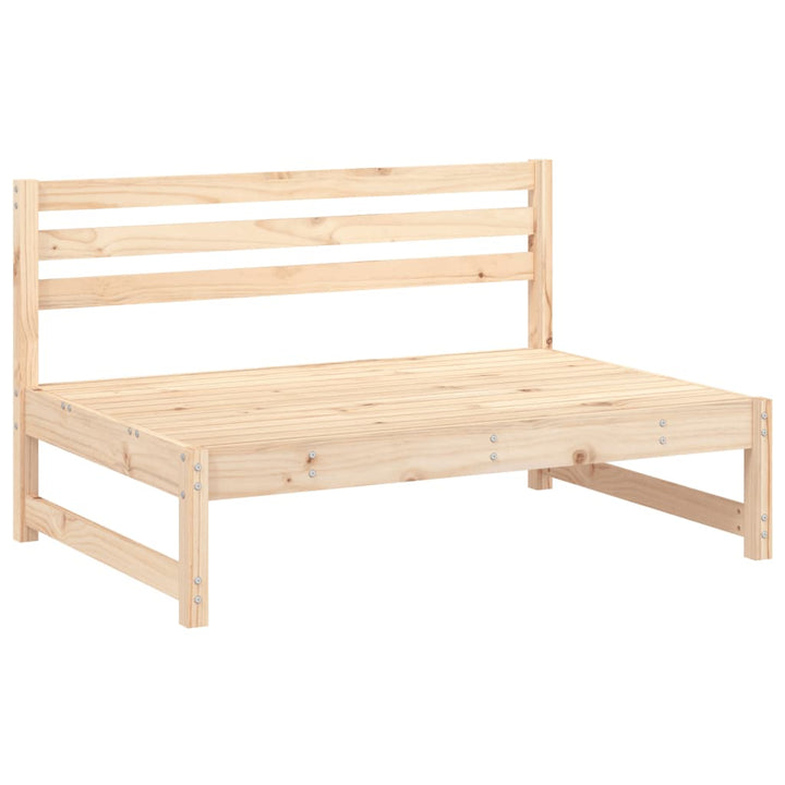 midtermoduler til havesofa 2 stk. 120x80 cm massivt fyr grå