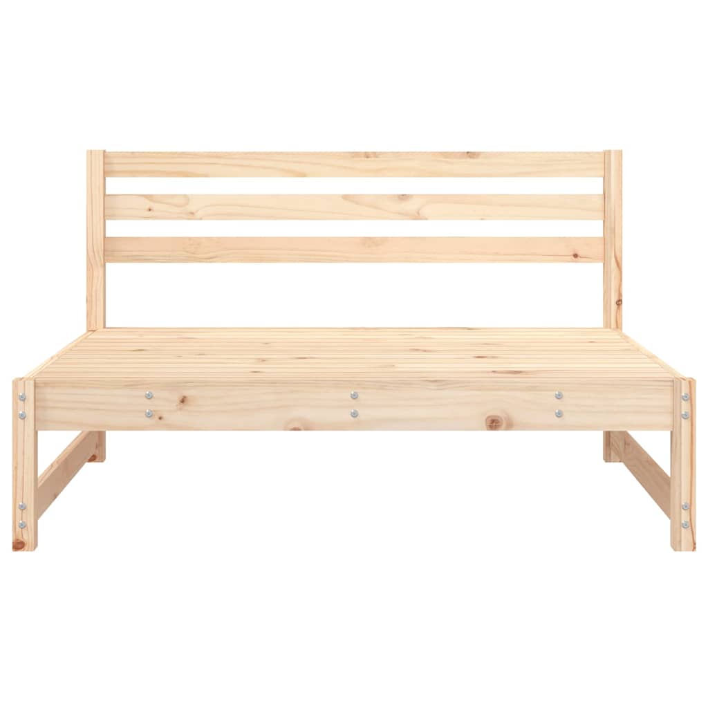 midtermoduler til havesofa 2 stk. 120x80 cm massivt fyr grå