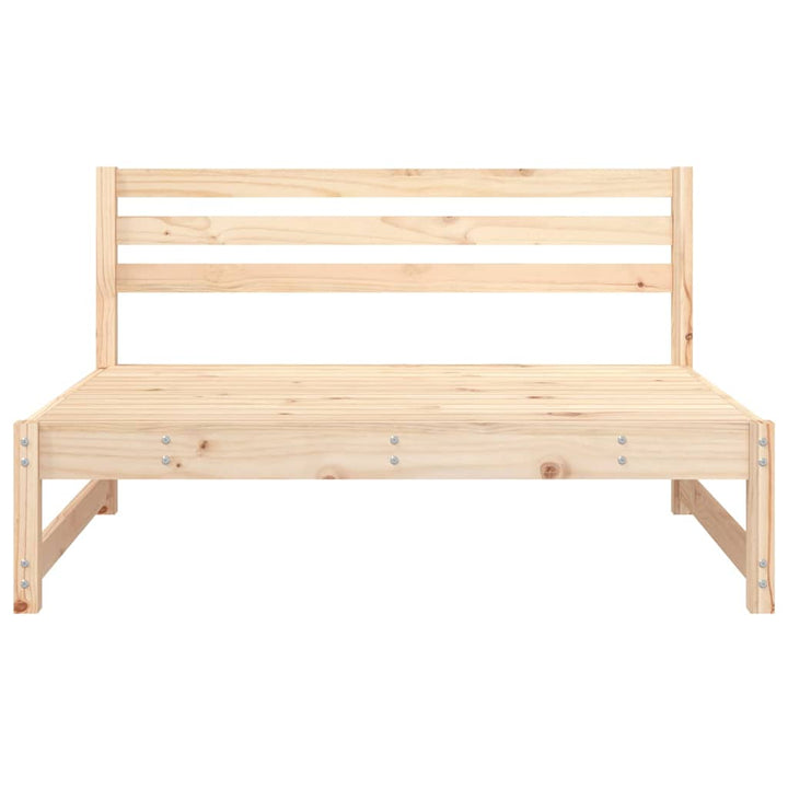 midtermoduler til havesofa 2 stk. 120x80 cm massivt fyr grå