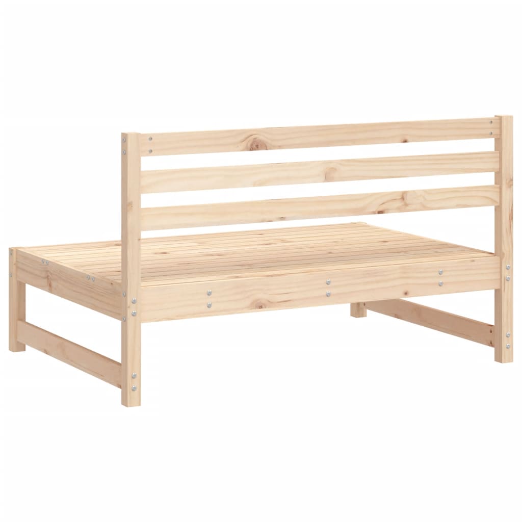 midtermoduler til havesofa 2 stk. 120x80 cm massivt fyr grå