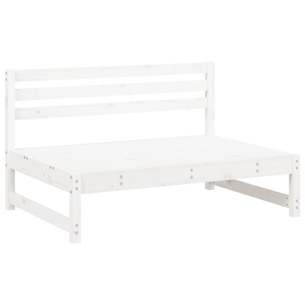 midtermoduler til havesofa 2 stk. 120x80 cm massivt fyr hvid