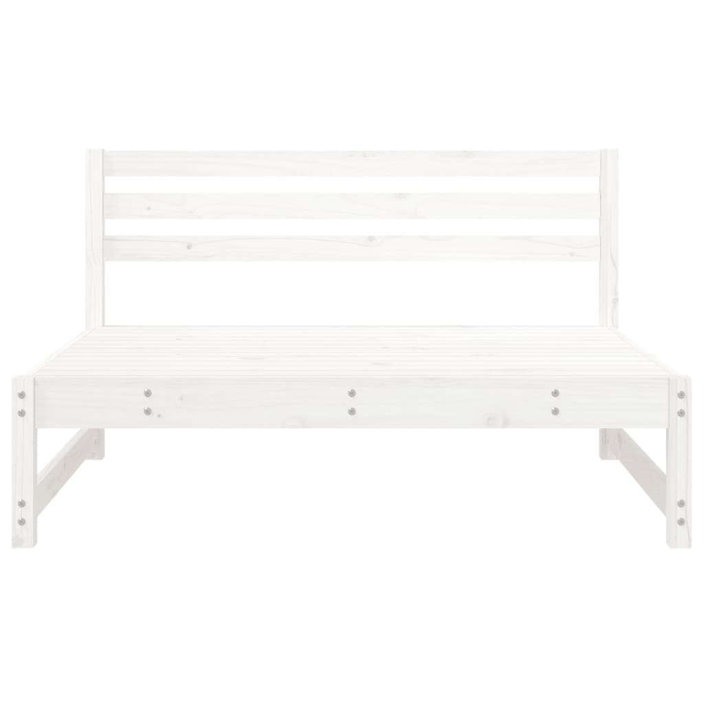midtermoduler til havesofa 2 stk. 120x80 cm massivt fyr hvid