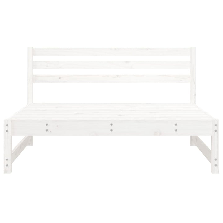 midtermoduler til havesofa 2 stk. 120x80 cm massivt fyr hvid