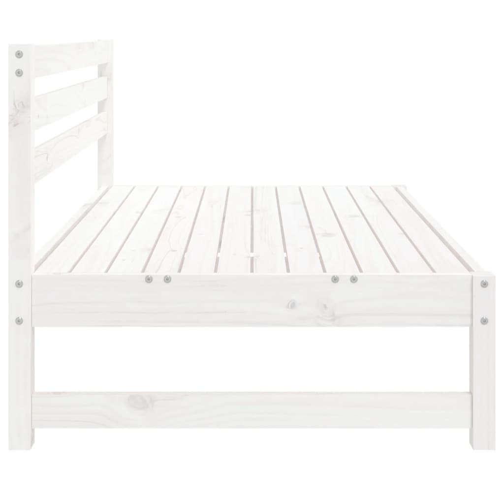 midtermoduler til havesofa 2 stk. 120x80 cm massivt fyr hvid