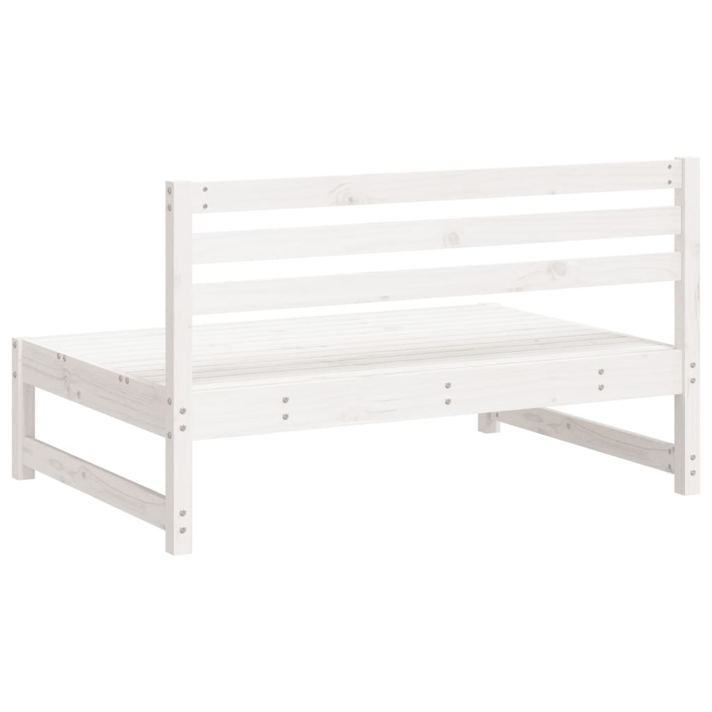 midtermoduler til havesofa 2 stk. 120x80 cm massivt fyr hvid