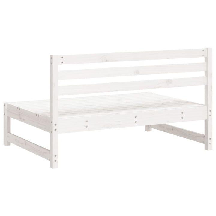midtermoduler til havesofa 2 stk. 120x80 cm massivt fyr hvid