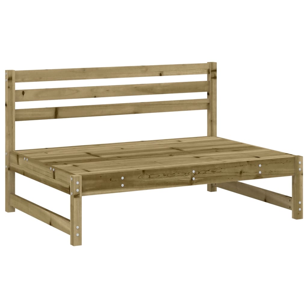 midtermoduler til havesofa 2 stk. 120x80 cm imprægneret fyr