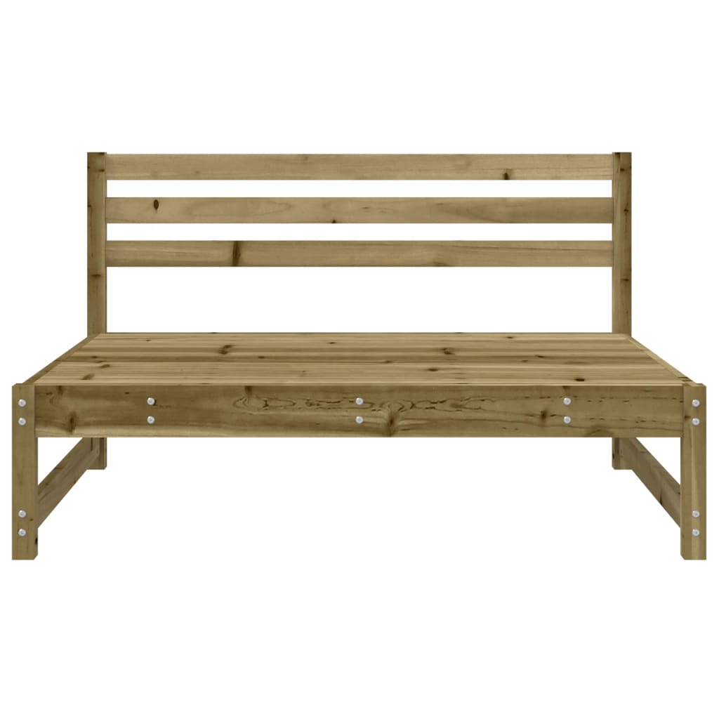 midtermoduler til havesofa 2 stk. 120x80 cm imprægneret fyr